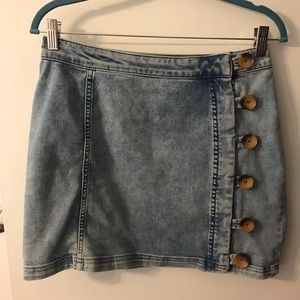 Free People denim skirt